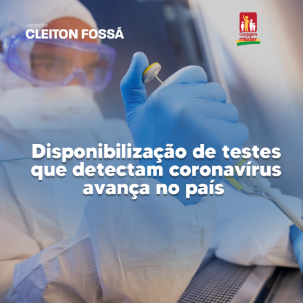 Cleiton Fossá        Diante do cenário da pandemia do coronavírus, o diagnóstico dos casos através de testes, faz-se necessário principalmente, porque desta forma, se identifica onde o...