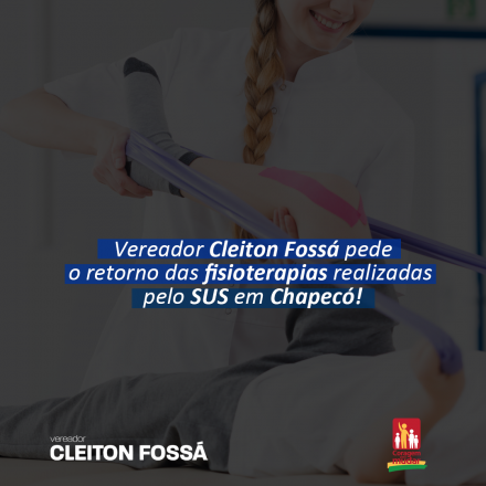 Cleiton Foss        O vereador Cleiton Fossá, protocolou na Câmara de Vereadores de Chapecó, na quarta-feira (15), a Moção 58/2020 e 59/2200, que solicita o retorno dos procedimentos de...